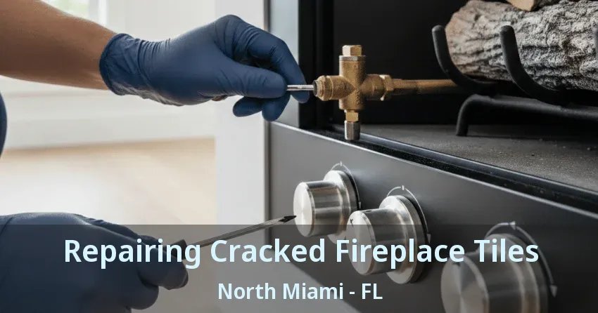 Repairing Cracked Fireplace Tiles North Miami - FL